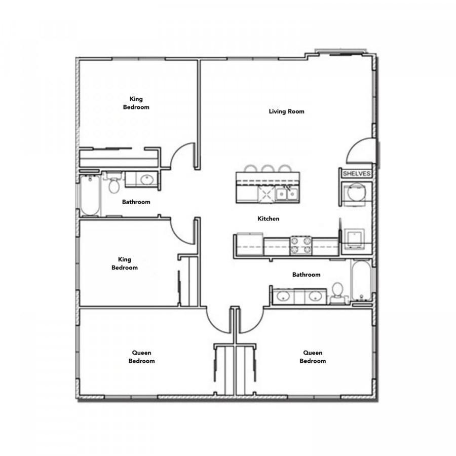 Stylish 4Br With Smart Tv And Free Garage Parking Apartment Austin Exterior foto